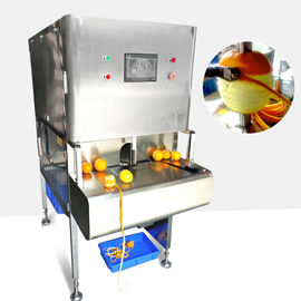 Cina 0.6kw Power Fruit And Vegetable Processing Machine Kecepatan Peeling Tinggi pemasok